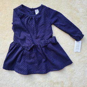 NWT Long Sleeve Dress Toddler Girl Purple Size 18M